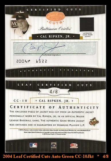 2004 Leaf Certified Cuts Auto Green CC-10Jkt.jpg