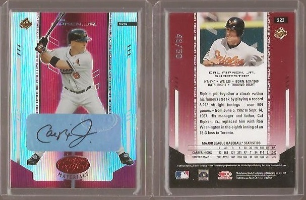2004 Leaf Certified Materials 223Auto  Red.jpg