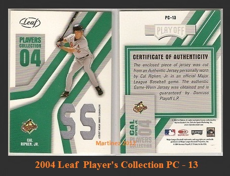 2004 Leaf  Player's Collection Position Green.jpg