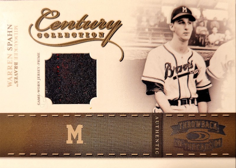 2004 Throwback Threads Warren Spahn