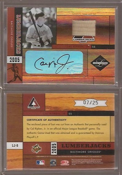 2005 Leaf Limited Lumberjacks LJ-5Auto.25 Bat.jpg