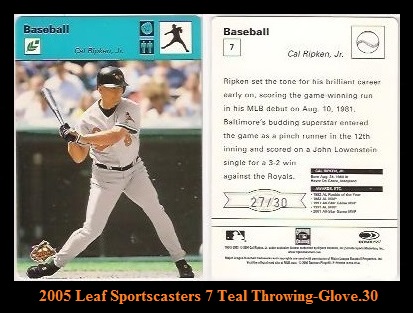 2005 Leaf Sportscasters 7 Teal.30 Glove.jpg