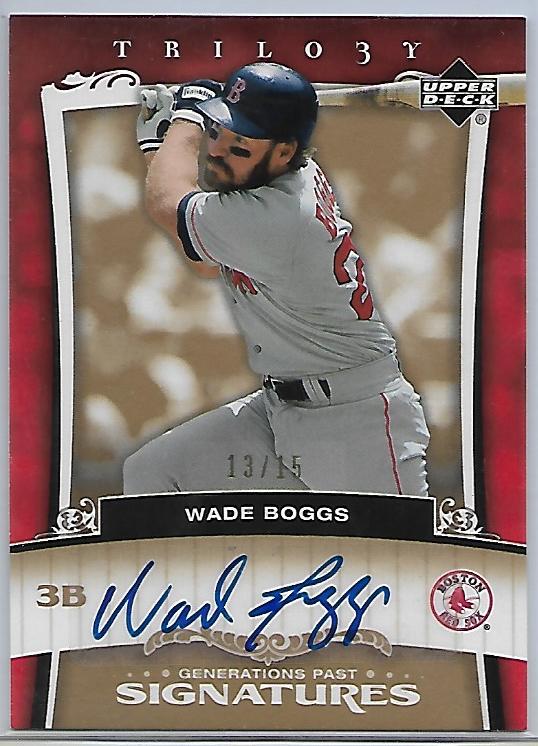 2005 UD Triology Wade Boggs AU 13 of 15