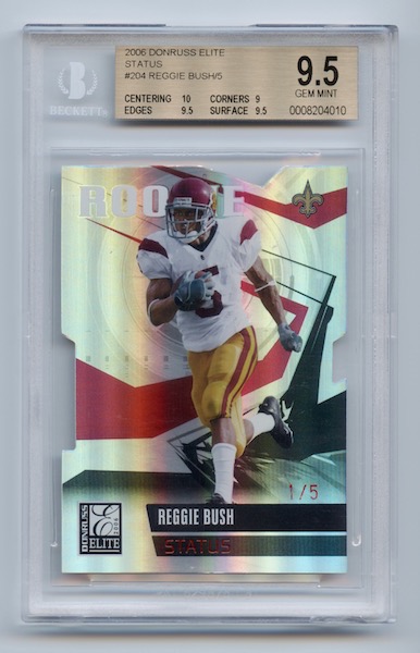 2006 Donruss Elite Status #204 Reggie Bush/5 BGS 9.5