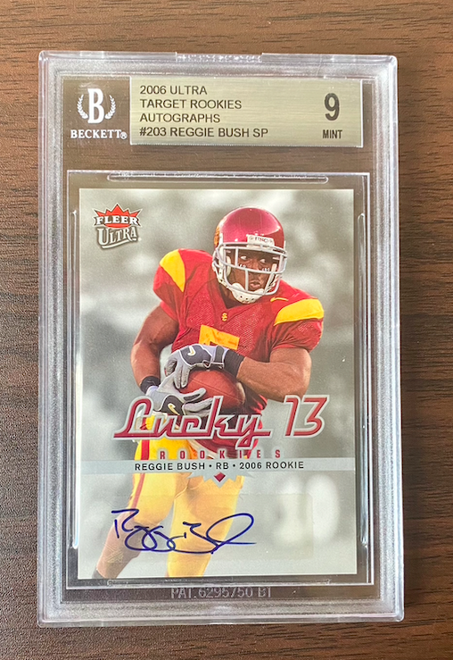 2006 Ultra Target Exclusive Rookie Autographs #203 Reggie Bush SP BGS 9/10 (POP 1)