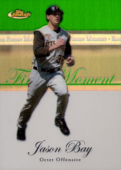 2007 Finest Rookie Finest Moments Refractors Green JB