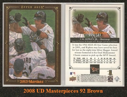 2008 UD Masterpieces 92Brown.jpg