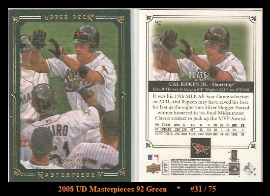 2008 UD Masterpieces 92Green.jpg