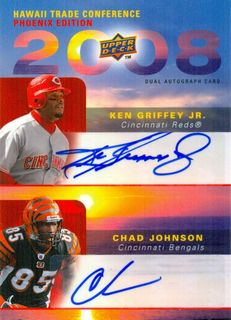 2008 Upper Deck Hawaii Trade Conference Dual Autograph Griffey Johnson