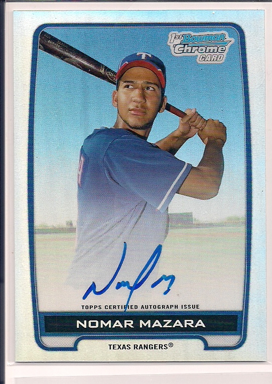 2012 BC Nomar Mazara Refractor Auto BCA-NM 216/500
