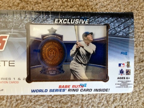 2012 Topps Baseball Ruth Variation #1
