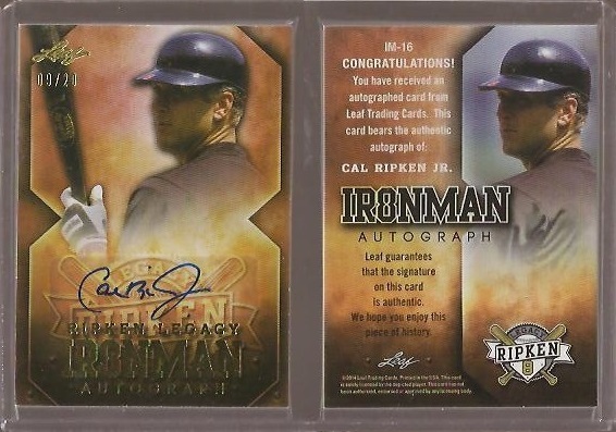 2014 Leaf Ripken Legacy Ironman Autograph Gold IM16.20.jpg