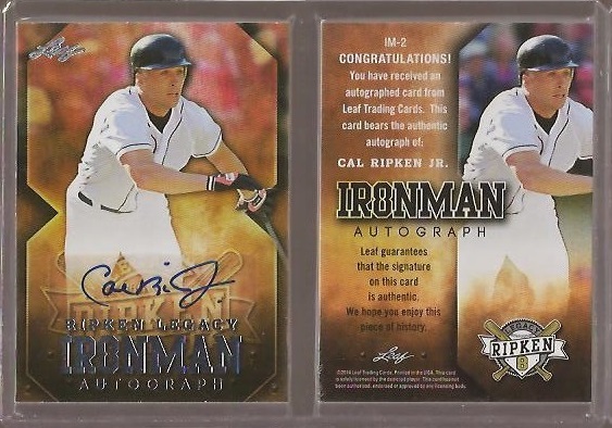 2014 Leaf Ripken Legacy Ironman Autograph IM02.jpg