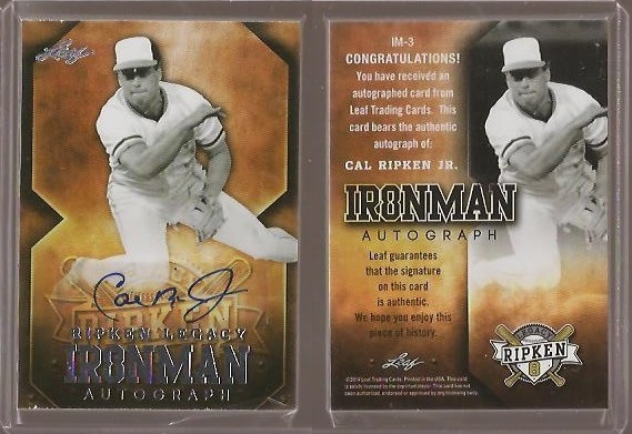 2014 Leaf Ripken Legacy Ironman Autograph IM03.jpg