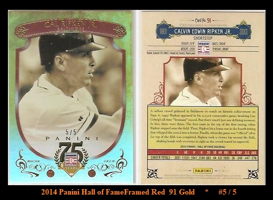 2014 Panini Hall of Fame 91Red Framed-5.5Gold.jpg