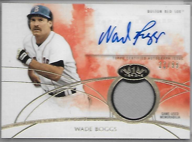 2017 Topps Tier One Wade Boggs AU GU