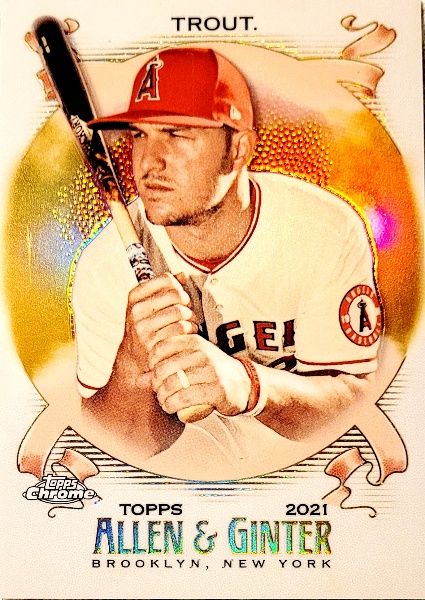 2021 Ginter chrome gold /50