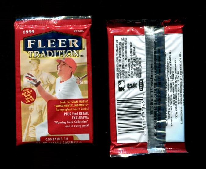 99Fleer Tradition packs