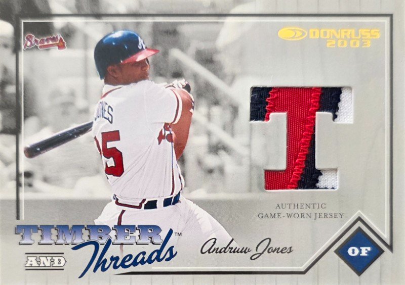 Andruw Jones 2003 Timber and Threads patch 26/275