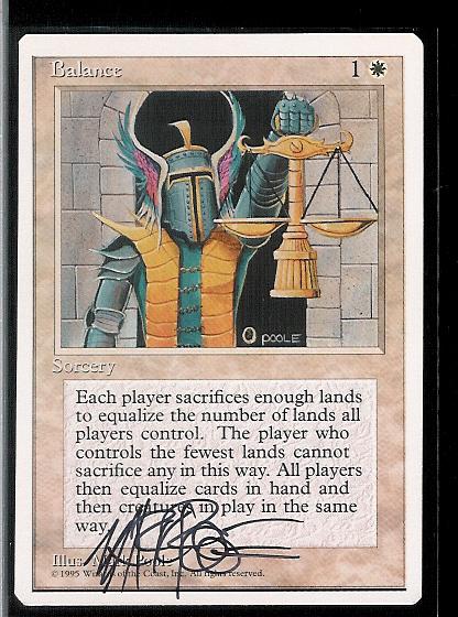 Balance White Border Signed x 4