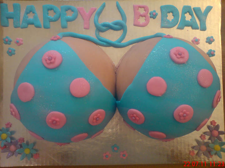 bikini birthday cake