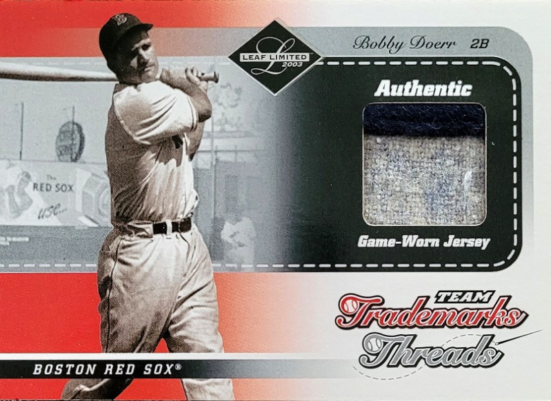 Bobby Doerr 2003 Leaf Limited Patch 3/20
