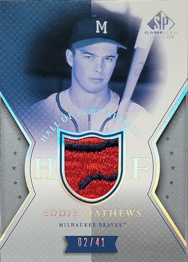 Eddie Mathews 2004 SP Game Used Patch 2/41