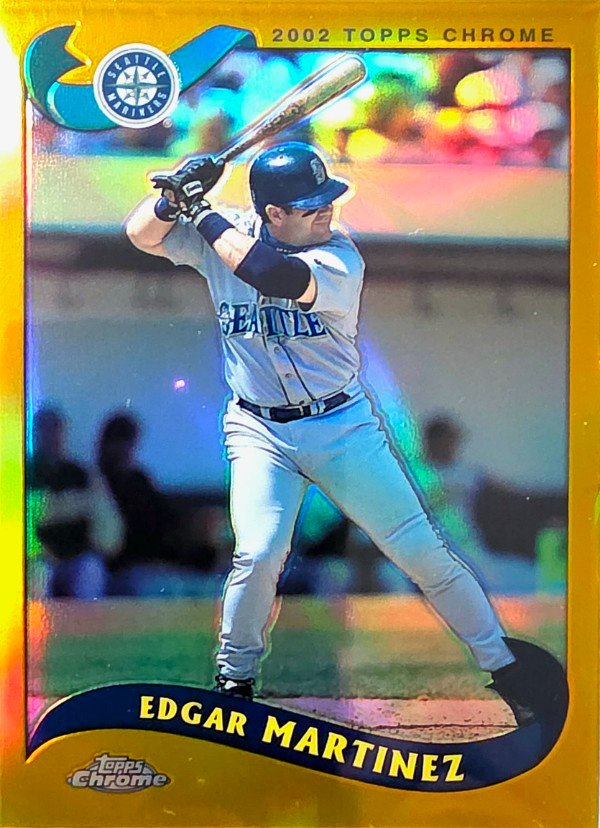 Edgar Martinez 2002 Topps Chrome Gold Refractor