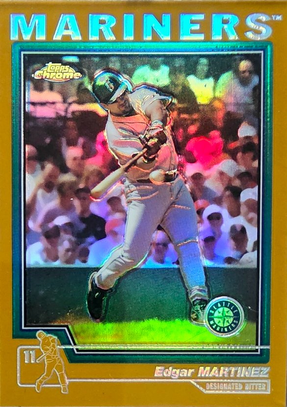 Edgar Martinez 2004 Topps Chrome Gold Refractor