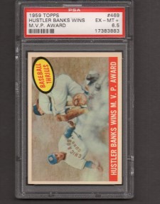 Ernie Banks 1959 Topps Hustler PSA 6.5