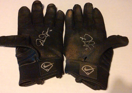 Game-Used Batting Gloves Auto