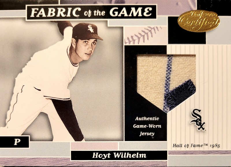 Hoyt Wilhelm 2002 Fabric of The Game Patch