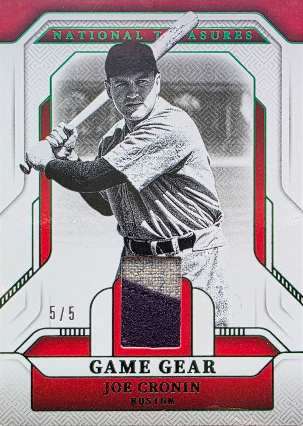 Joe Cronin 2025 National Treasures Patch 5/5
