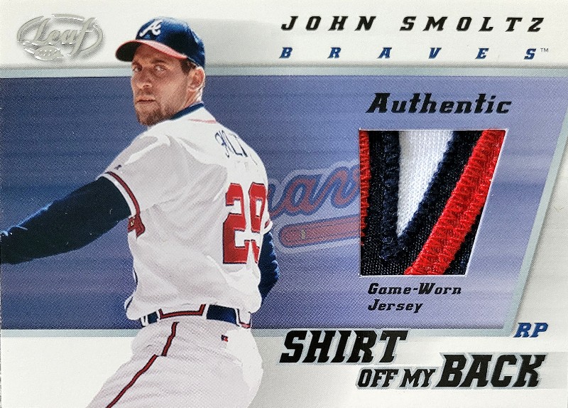 John Smoltz 2002 Shirt Off My Back patch