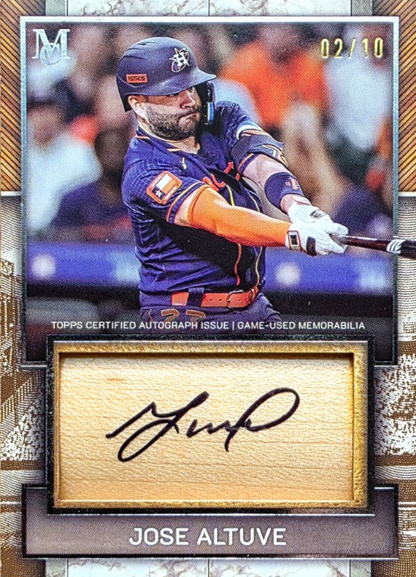 Jose Altuve 2025 Museum Bat Barrel Auto 2/10