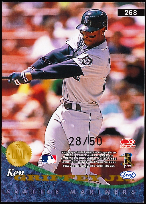 Ken Griffey Jr 2004 Leaf Silver PTT