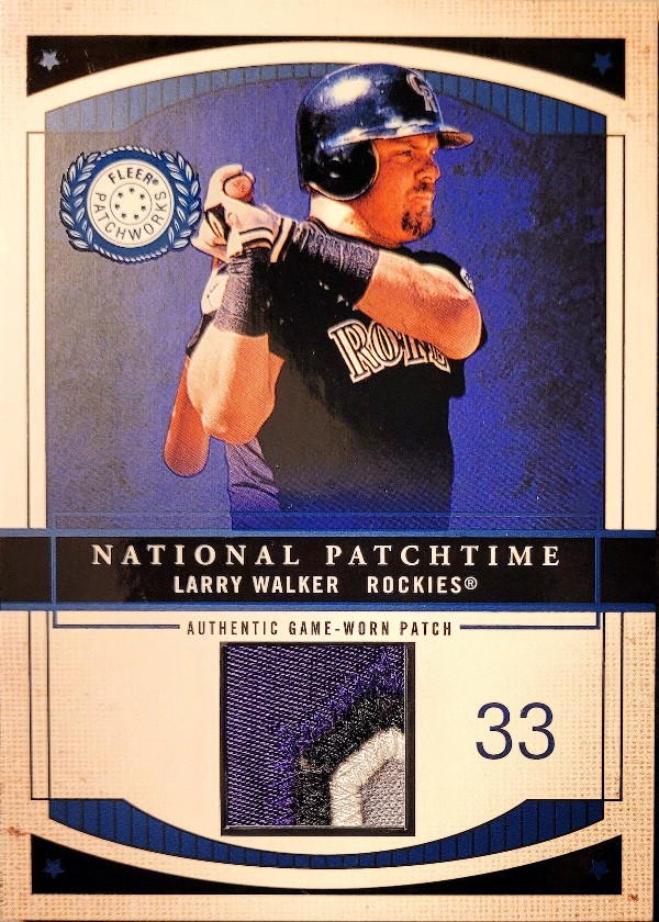 Larry Walker 2003 National Patchtime patch