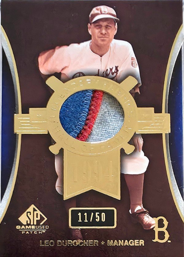 Leo Durocher 2004 SP Game Used Patch