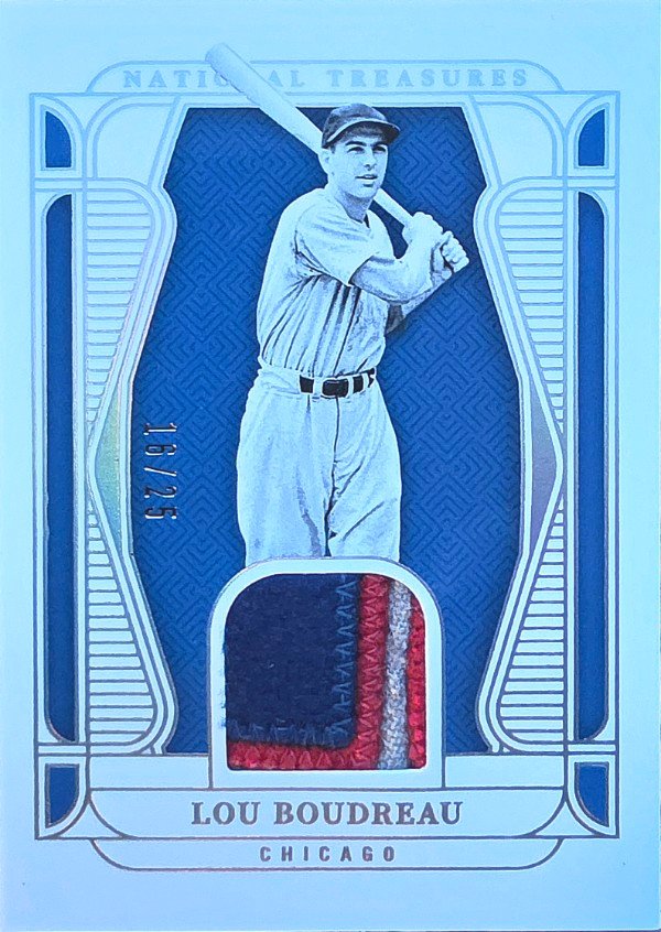 Lou Boudreau 2025 National Treasures Patch 18/25