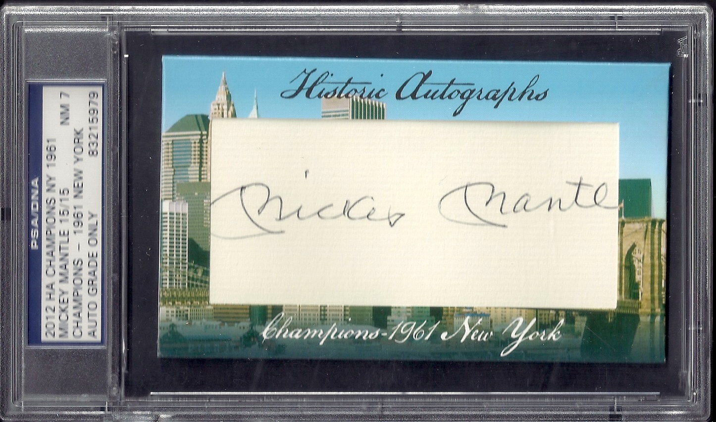 Mickey Mantle 1961 Yanks PSA 7