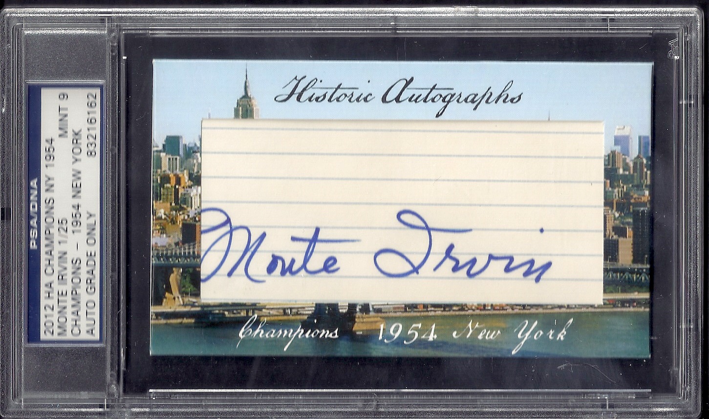Monte Irvin 1954 Giants PSA 9