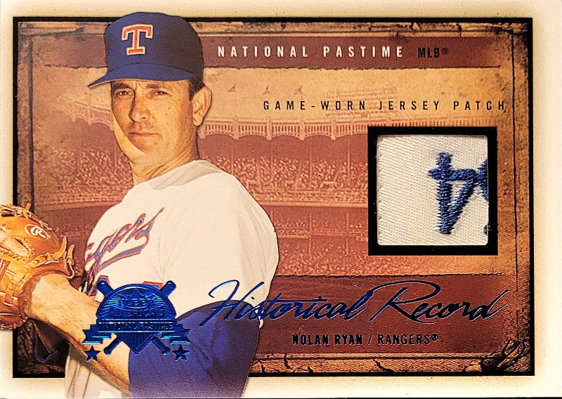 Nolan Ryan 2005 fleer National patchtime Tag Patch