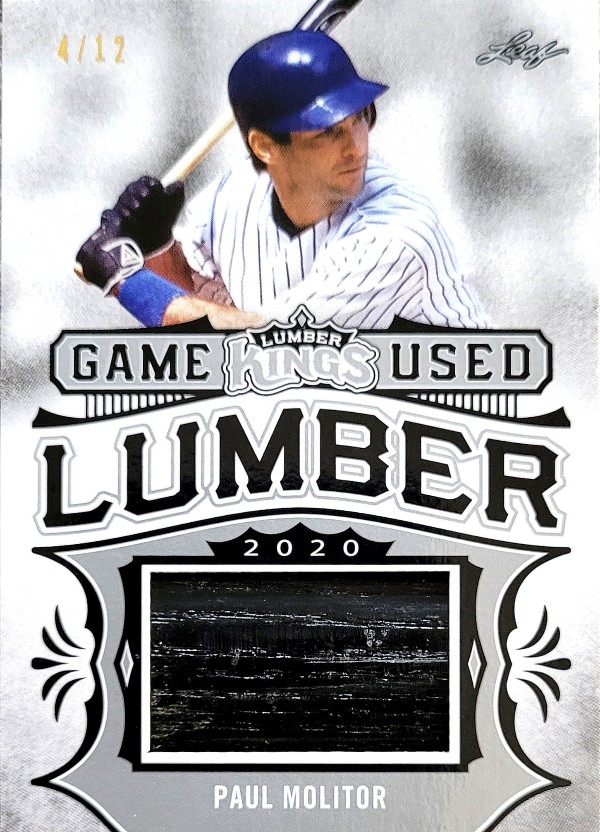 Paul Molitor 2020 Leaf Lumber Barrel