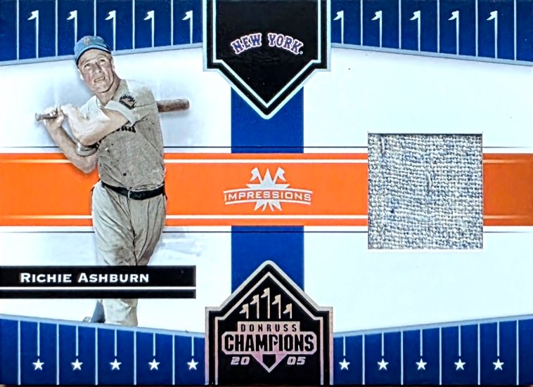 Richie Ashburn 2005 Donruss Champions jersey