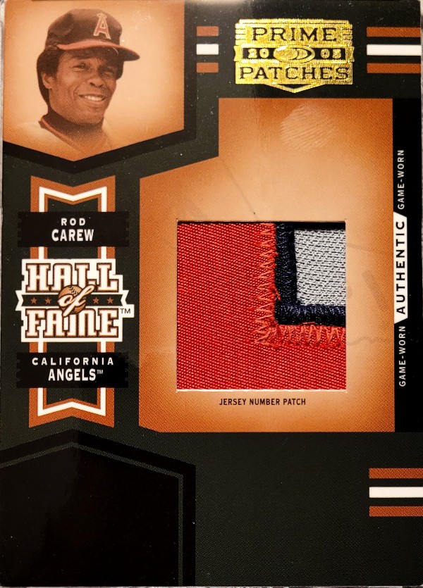 Rod Carew 2005 Prime Patches Patch