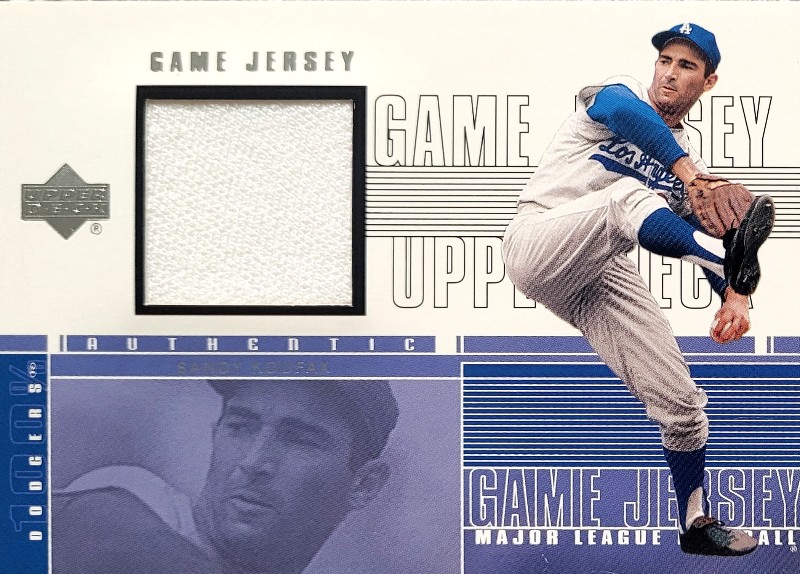 Sandy Koufax 2000 Upper Deck Game Jersey