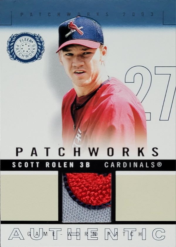 Scott Rolen 2003 Fleer Patchworks Patch 172/300