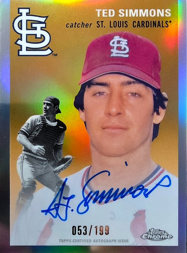 Ted Simmons 2023 Topps Platinum Auto