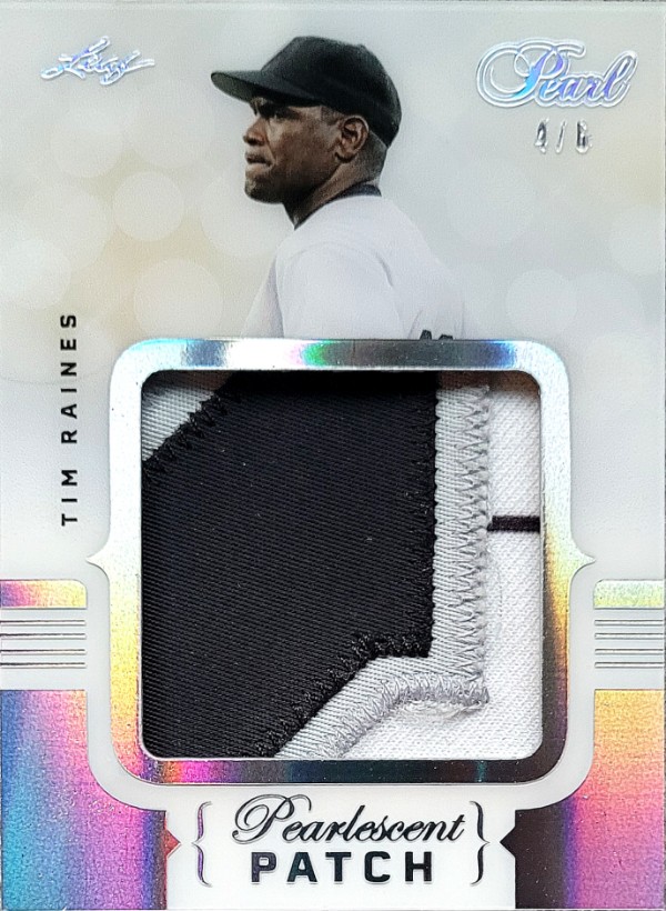 Tim Raines 2022 Leaf Pearlescent Patch 4/6