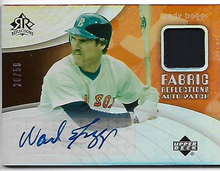 UD Wade Boggs AU Fabrics of the Game 28 of 50